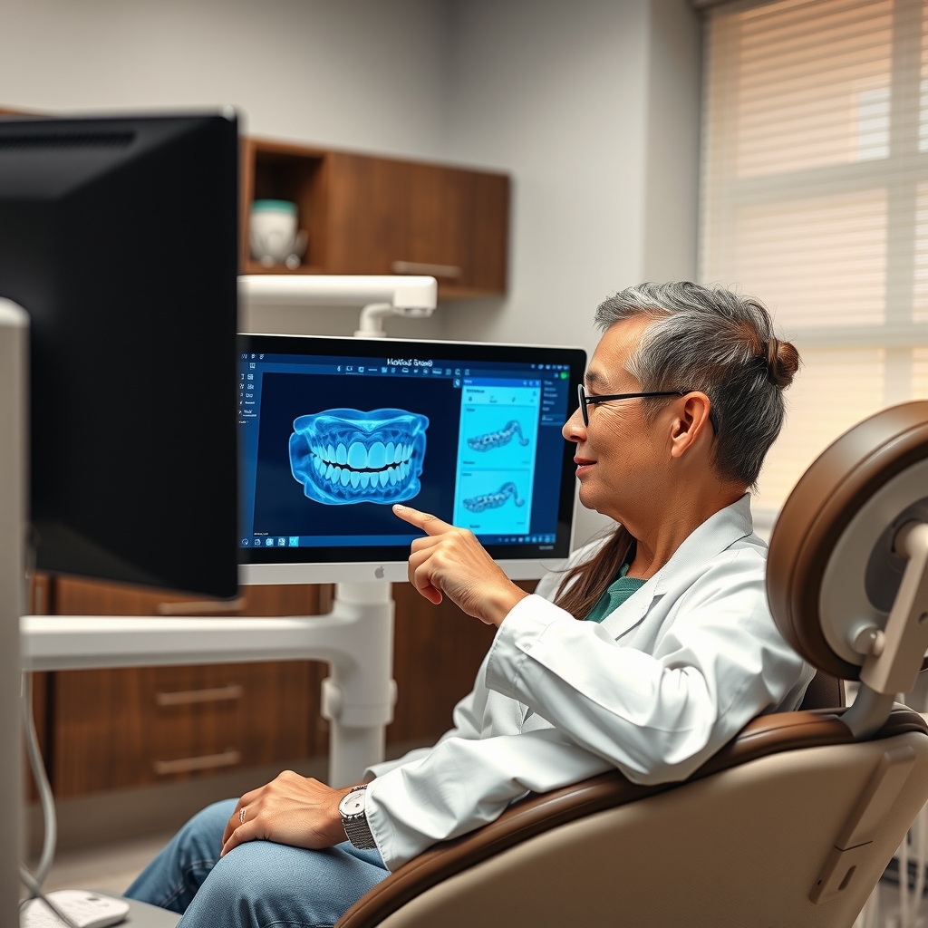 Digital scan used to plan an Invisalign case